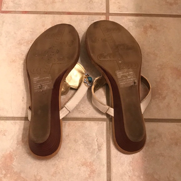 *EUC*Cynthia Rowley Embellished Wedges. - Picture 3 of 3